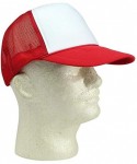 Baseball Caps Classic Cotton Adjustable Baseball Plain Cap-Custom Hip Hop Dad Trucker Snapback Hat - Trucker Red - CF17Y0N5SG...