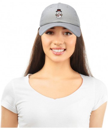 Baseball Caps Cute Snowman Hat Ladies Womens Baseball Cap - Gray - CT18ZYCE2R2 $23.84