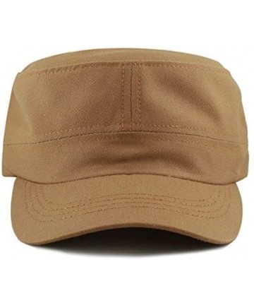 Baseball Caps Made in USA Cotton Twill Military Caps Cadet Army Caps - Timber - CY18E4DG8RL $13.76