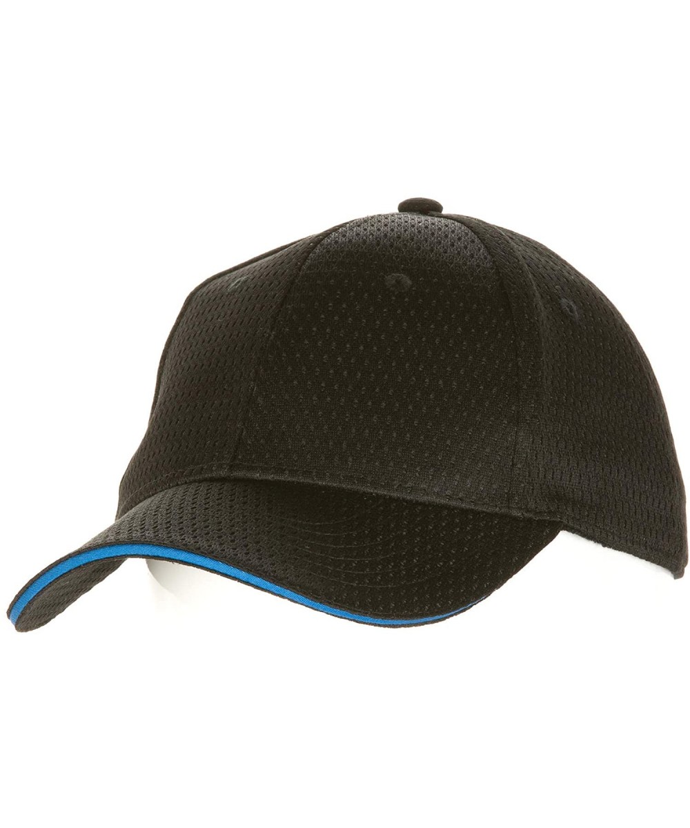 Baseball Caps Cool Vent Baseball Cap with Trim - Blue - CY11HMSXCPP $13.41