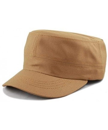Baseball Caps Made in USA Cotton Twill Military Caps Cadet Army Caps - Timber - CY18E4DG8RL $13.76