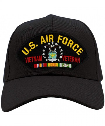 Baseball Caps US Air Force Vietnam Veteran Hat/Ballcap Adjustable-Back One Size Fits Most - Black - C8187U2X8OC $30.80