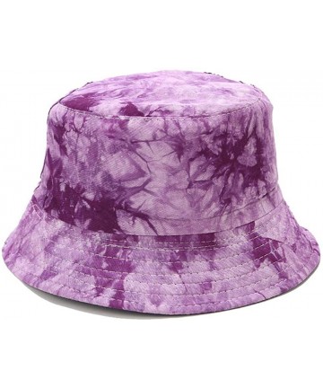 Bucket Hats Leopard Print Bucket Hat Fashion Reversible Design Packable Sun Hat - Chinese Ink Painting - C818ZNKDMMZ $19.94