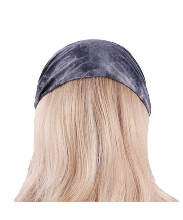 Cold Weather Headbands Headband Fashion Running Athletic Knotted - 7Pcs Tie Dye Headbands - CA198HCKKA6 $23.94