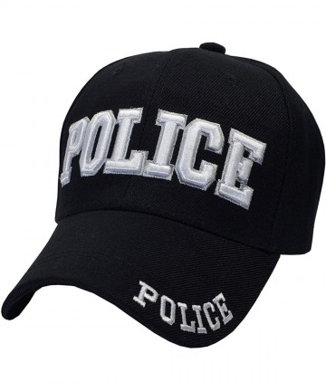 Baseball Caps Police Law Enforcement Officer Gear Uniform Baseball Cap Hat - Black - CW12N7F68CD $23.84