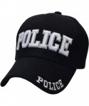 Baseball Caps Police Law Enforcement Officer Gear Uniform Baseball Cap Hat - Black - CW12N7F68CD $18.76