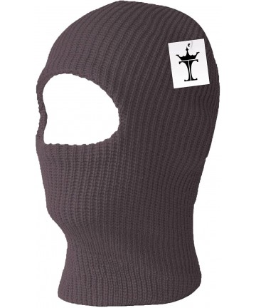 Skullies & Beanies 1 One Hole Ski Mask (Solids & Neon Available) - Charcoal - C2112MWO9WV $12.90