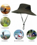 Sun Hats Sunscreen Waterproof Breathable Adjustable Women Momoon - Army Green - CL18TO3XGHM $21.04