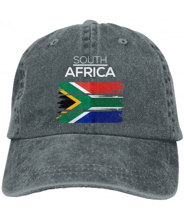 Baseball Caps Men's Or Women's Adjustable Cotton Denim Baseball Caps South Africa Dad Hat - Asphalt - CF18IK4QYYQ $15.20