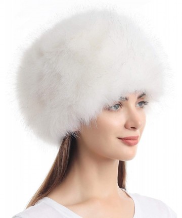 Skullies & Beanies Women's Winter Faux Fur Cossak Russian Style Hat - White - CX18HK6UN4S $19.69