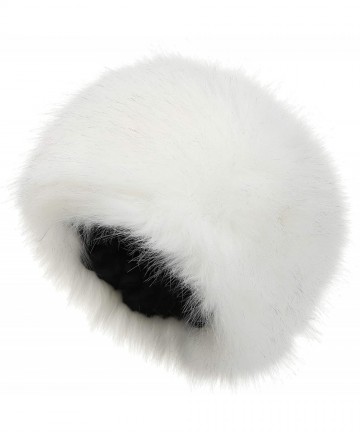 Skullies & Beanies Women's Winter Faux Fur Cossak Russian Style Hat - White - CX18HK6UN4S $19.69