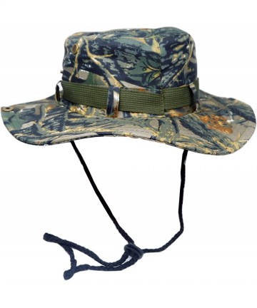Sun Hats Jungle Camo Boonie Sun Hat Snap Wide Brim Caps Outdoor Fishing Hunting Safari Cap - Army Camo - CO18DAGNDTK $17.65