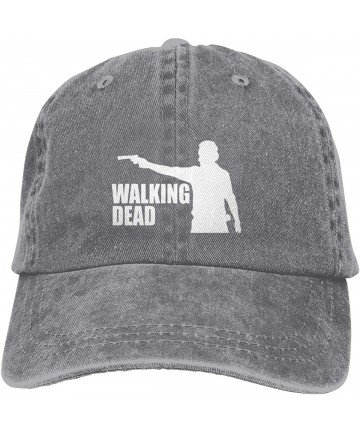 Baseball Caps The Walking Dead Men's&Women Unisex Distressed Caps with Adjustable Strap - Gray - CX18R2HI3WU $37.89