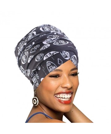 Headbands Easy Wearing African Head Wrap-Long Scarf Turban Shawl Hair Bohemian Headwrap - Colour26 - CN18U8W94Y0 $26.70