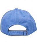 Baseball Caps Men's Baseball Cap Dad Hat Washed Distressed Easily Adjustable Unisex Plain Ponytai Trucker Hats - Sky Blue - C...