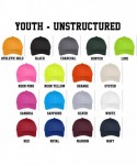 Baseball Caps Custom Embroidered Youth Hat - ADD Text - Personalized Monogrammed Cap - Sangria - CN18E5N6IYK $20.02