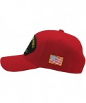 Baseball Caps US Air Force - Master Sergeant Retired Hat/Ballcap Adjustable One Size Fits Most - Red - CW18HA2UNTI $32.80