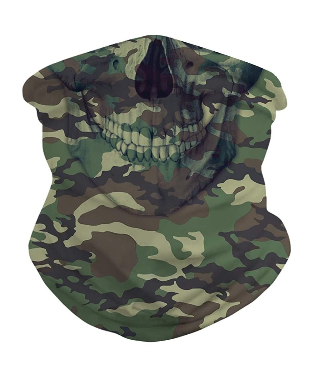 Balaclavas Seamless Rave Bandana Mask Headwear Neck Gaiter Scarf Unisex Balaclava Face Mask - Camouflage03 - CT1983OD92W $15.44