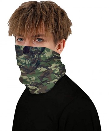 Balaclavas Seamless Rave Bandana Mask Headwear Neck Gaiter Scarf Unisex Balaclava Face Mask - Camouflage03 - CT1983OD92W $15.44