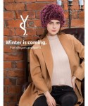 Skullies & Beanies Women's Genuine Rabbit Fur Beanie- Fashion Winter Warm Furry Hat - Color No. 1 - CE12NYYRD07 $37.69