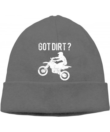 Skullies & Beanies Beanie Hat Got Dirt Bike Warm Skull Caps for Men and Women - Deep Heather - CA18KKOAYXZ $22.39