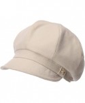 Newsboy Caps Fashion Newsboy Cap Womens Fisherman Greek Hat Satin Lined Winter Fall 55-60CM - 89099_beige - C0186KHO0E8 $21.99