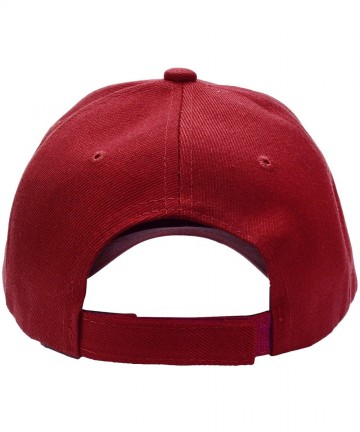 Baseball Caps Baseball Dad Cap Adjustable Size Perfect for Running Workouts and Outdoor Activities - 1pc Burgundy - C6185DN4G...