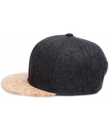 Skullies & Beanies Outdoor Men's hat Woolen Wool Cork Hats Snapback - Dark Gray - CZ18DO6M2Z7 $16.01