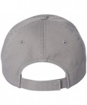 Baseball Caps VC350 - Unstructured Washed Chino Twill Cap with Velcro - Grey - CN11WMTSCFJ $12.72
