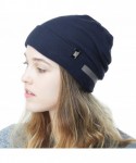 Skullies & Beanies Fleece Winter Functional Beanie Hat Cold Weather-Reflective Safety for Everyone Performance Stretch - Navy...