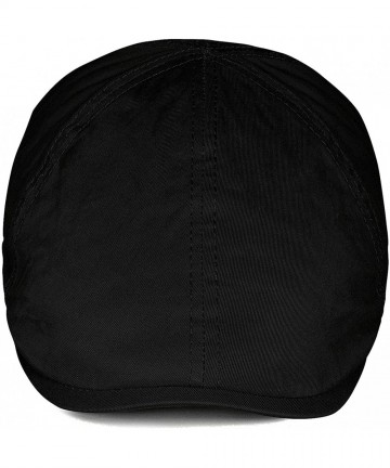 Newsboy Caps Summer Mens Beret Newsboy Visor Cap Thin Cotton Golf Irish Black Flat Caps Bakerboy Driving Hats for Men - CD18U...