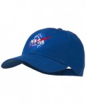 Baseball Caps NASA Insignia Embroidered Cotton Twill Cap - Royal - CD11QLM5T5T $31.69