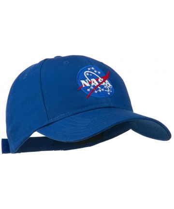 Baseball Caps NASA Insignia Embroidered Cotton Twill Cap - Royal - CD11QLM5T5T $31.69