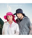 Sun Hats Fisherman Hat Sun Protection Hat Outdoor Wide Side Mesh Fishing Hat for Outdoor Fishing Hiking Travel - Purple - CE1...
