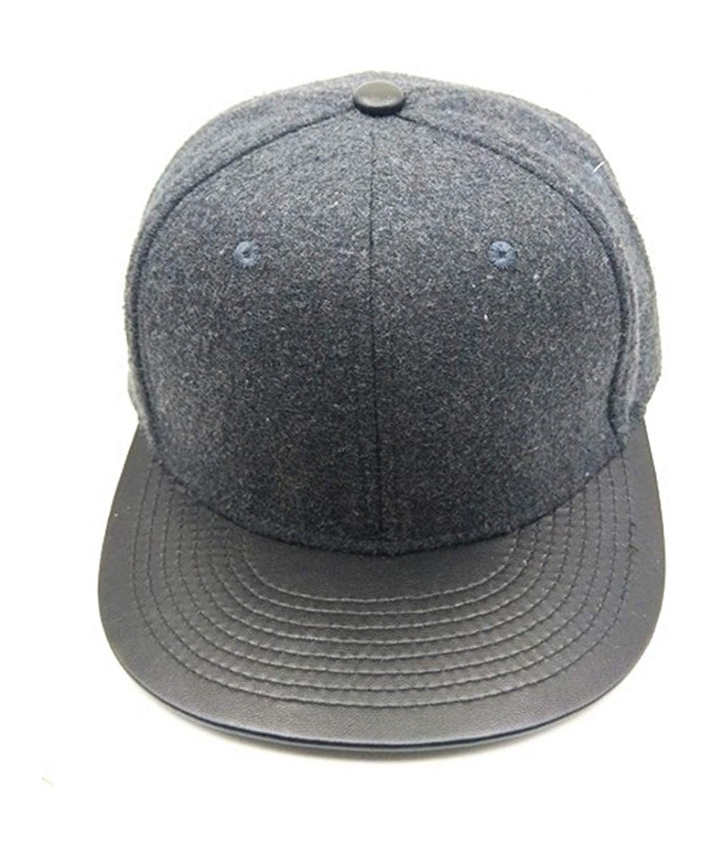 Baseball Caps 3D Embossed/Embroidery Letters Baseball Cap - Flat Visor Adjustable Snapback Hats Blank Caps - CP18W46KHUS $23.79