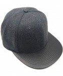 Baseball Caps 3D Embossed/Embroidery Letters Baseball Cap - Flat Visor Adjustable Snapback Hats Blank Caps - CP18W46KHUS $23.79