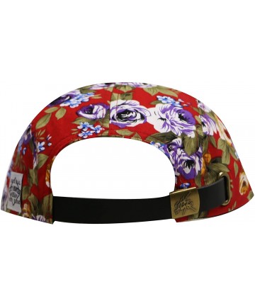 Baseball Caps Rose Garden 5 Panel Hats - Red - CC11YA0LB6T $19.85