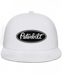 Baseball Caps Unisex Man Baseball Hat Hip Hop Adjustable Mesh Captain-Peterbilt-tiucks-Flat Cap - White-2 - CF18AHC62UQ $23.90