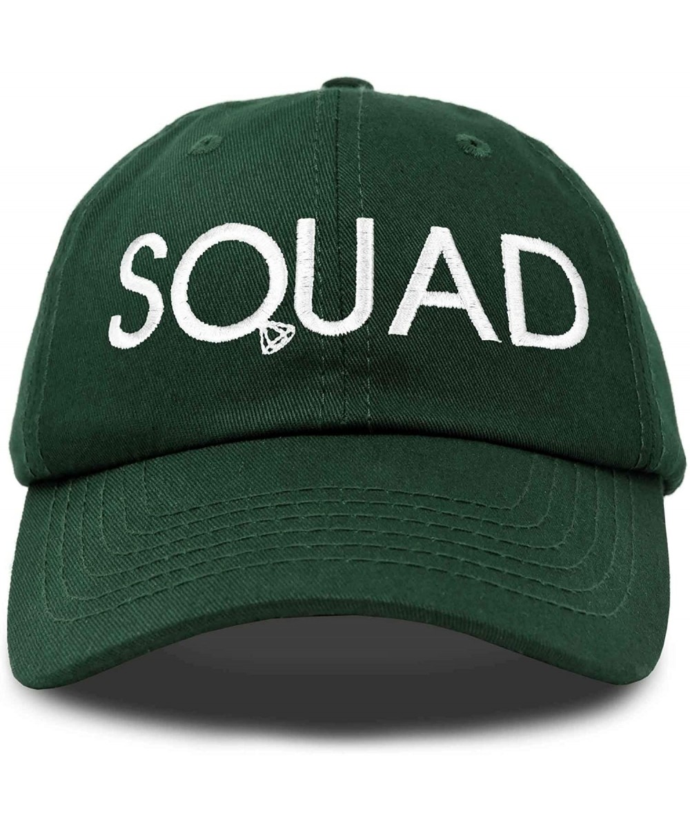 Baseball Caps Bachelorette Party Bride Hats Tribe Squad Baseball Cotton Caps - Squad-dark Green - CX18HU04309 $16.78
