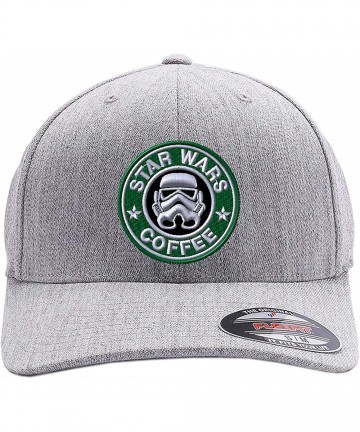Baseball Caps Star Wars Coffee Custom Embroidered HAT - Heather Grey - C818C5R0S69 $31.30