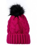 Skullies & Beanies Winter Beanies- Wholesale Bulk Cold Weather Thermal Warm Stretch Skull Cap- Mens Womens Unisex Hat - Pink ...