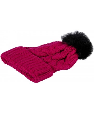 Skullies & Beanies Winter Beanies- Wholesale Bulk Cold Weather Thermal Warm Stretch Skull Cap- Mens Womens Unisex Hat - Pink ...