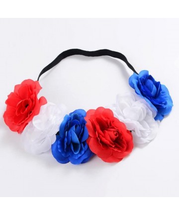 Headbands Flower Headband Stretch Elastic Costumes - July 4th Headband - CQ18EHS84ZI $12.36