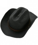 Cowboy Hats Cowboy Summer Western Adjustable A5 Black - A3-black - C518RDY82MO $31.42