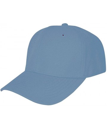 Baseball Caps Blank Fitted Curved Cap Hat - Sky Blue - CR112BULAJX $12.91