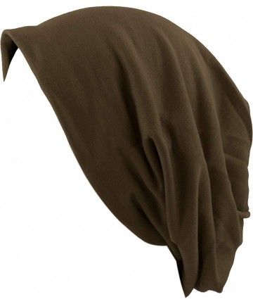Skullies & Beanies All Kinds of Long Slouchy Baggy Wrinkled Oversized Beanie Winter Hat - 2. 2733 - Brown - CS18YZKD0C7 $15.67
