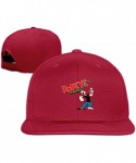 Baseball Caps Men Popeye_The Sailor Spinach Baseball Snapback Hats Adjustable Six Panel Fashion Hat - Dark Red - CD192UAZSQQ ...