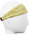 Headbands Xflex Space Dye Adjustable & Stretchy Wide Headbands for Women - Heavyweight Space Dye Yellow - CN17X6RWQO2 $17.19