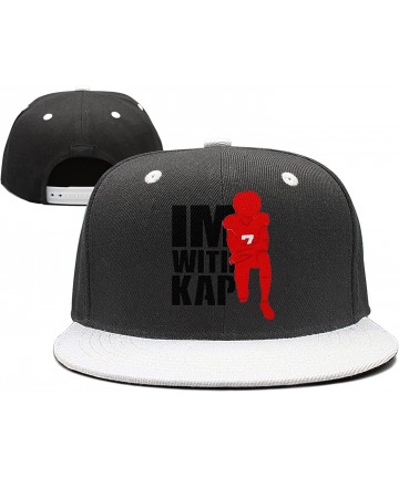 Baseball Caps ImWithKap Flat-Brim Baseball Caps Unisex Adjustable Hat - Imwithkap-18 - C518GGTTUM3 $23.25