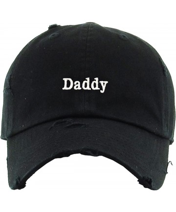 Skullies & Beanies Good Vibes Only Heart Breaker Daddy Dad Hat Baseball Cap Polo Style Adjustable Cotton - (1.3) Black Daddy ...